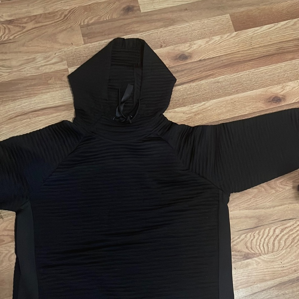 Men’s Large Black Ribbed Hood